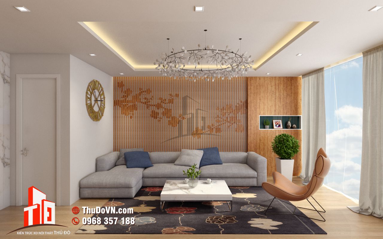 Thi công nội thất hiện đại Mr Nam
