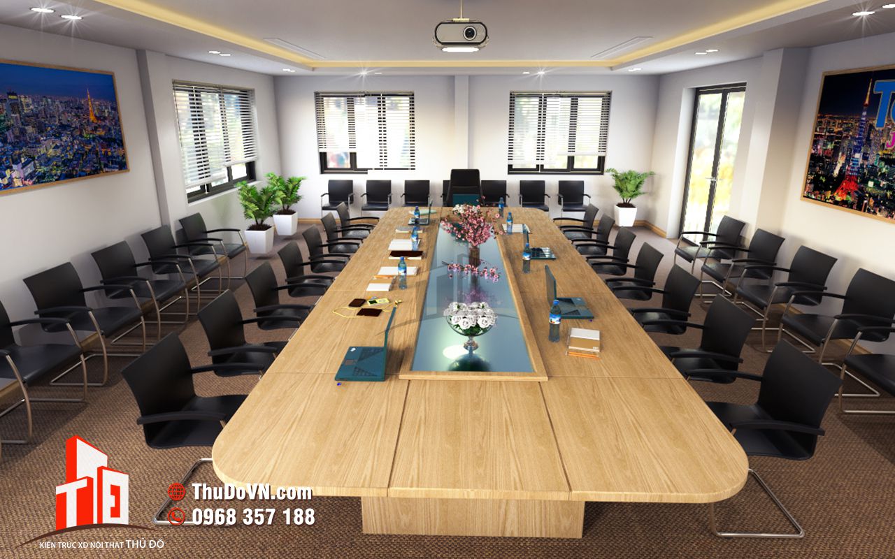 Thi công nội thất phòng họp Công ty Đại Uy