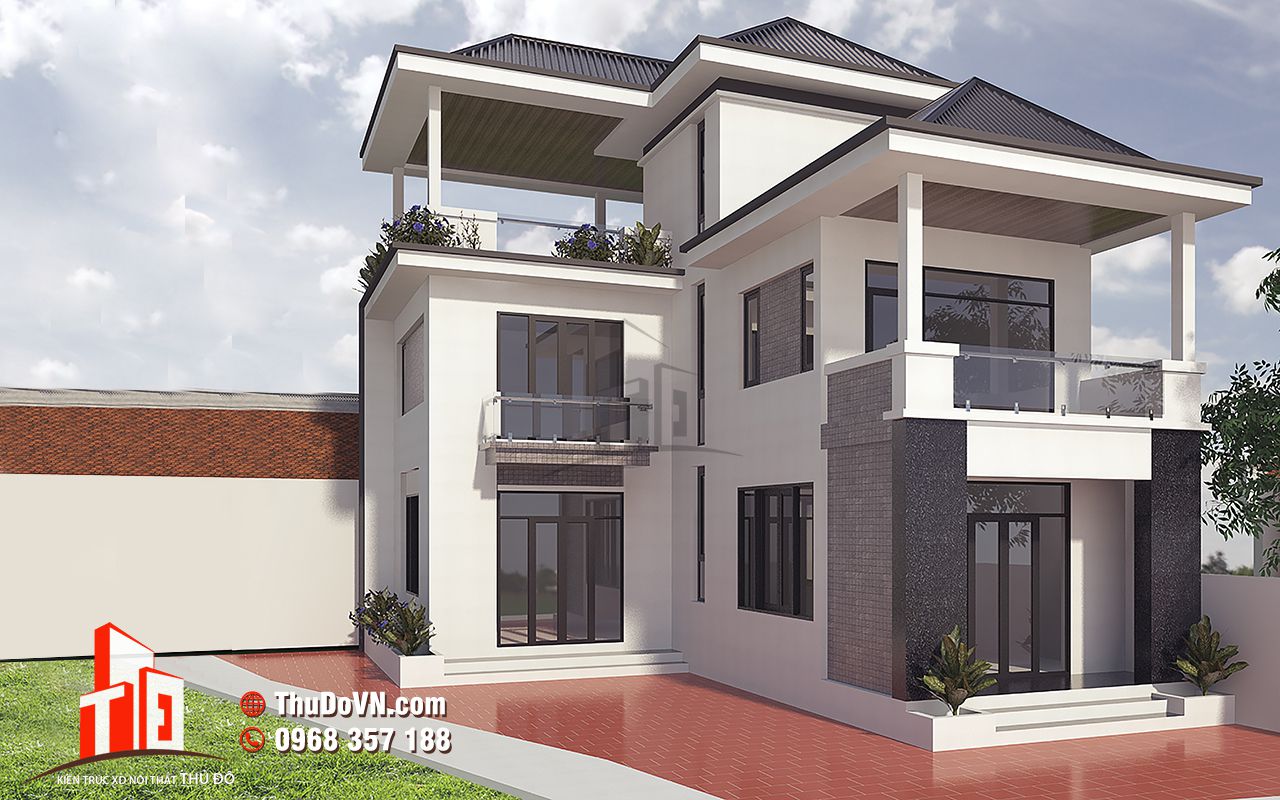 Thiết kế biệt thự Ms Hạnh - Lâm Đồng