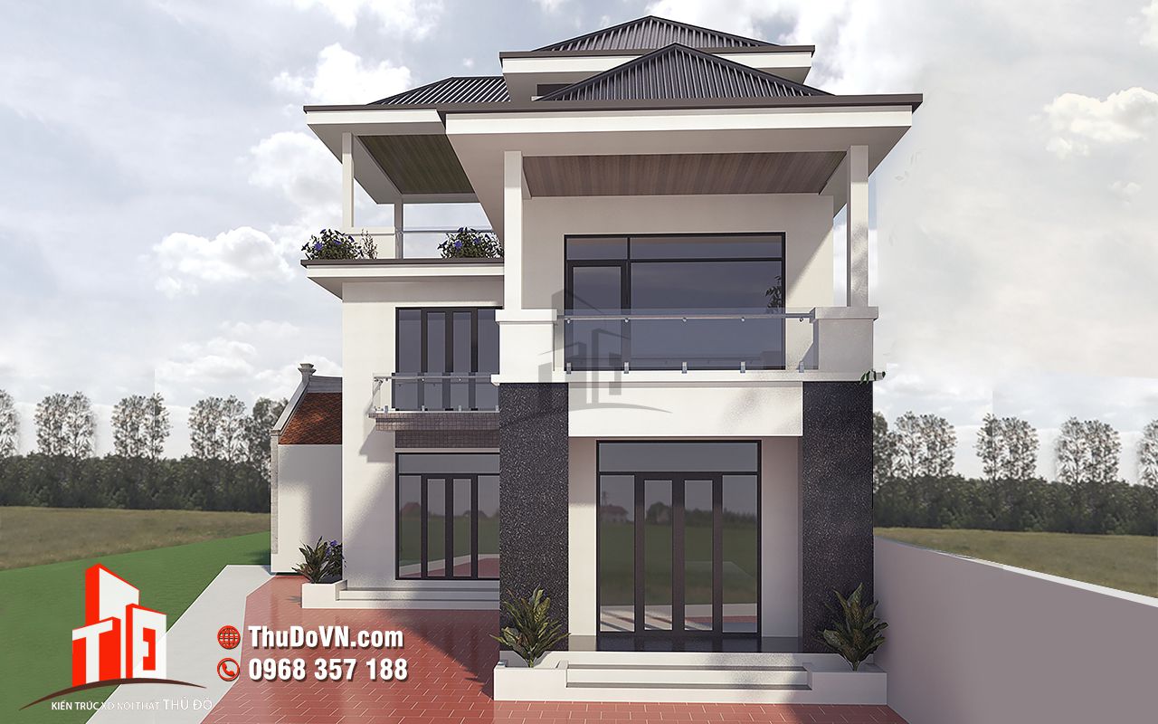 Thiết kế biệt thự Ms Hạnh - Lâm Đồng