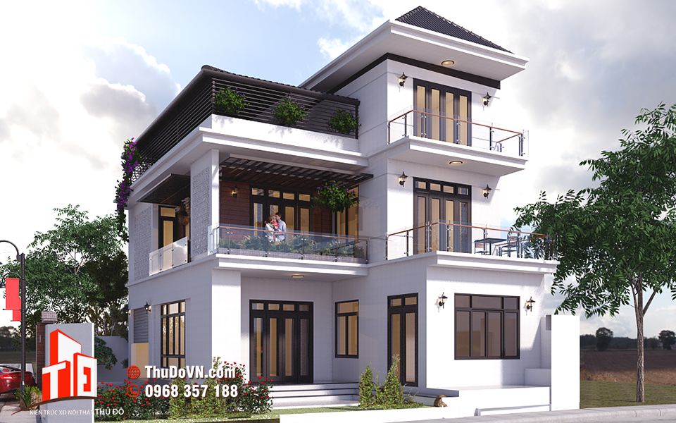Thiết kế biệt thự Mr Kiên - TN