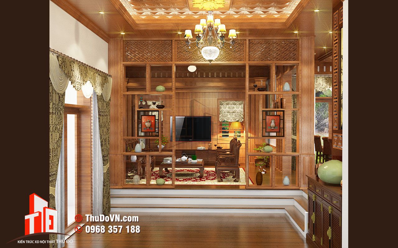 Thiết kế nội thất nhà phong cách cổ truyền