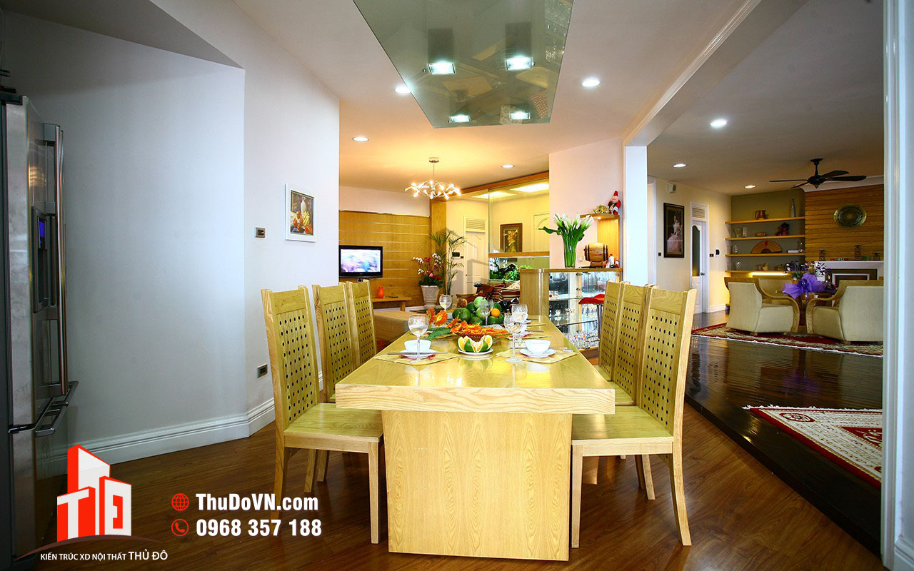 Thiết kế nội thất phòng bếp chung cư Trung Hòa Nhân Chính