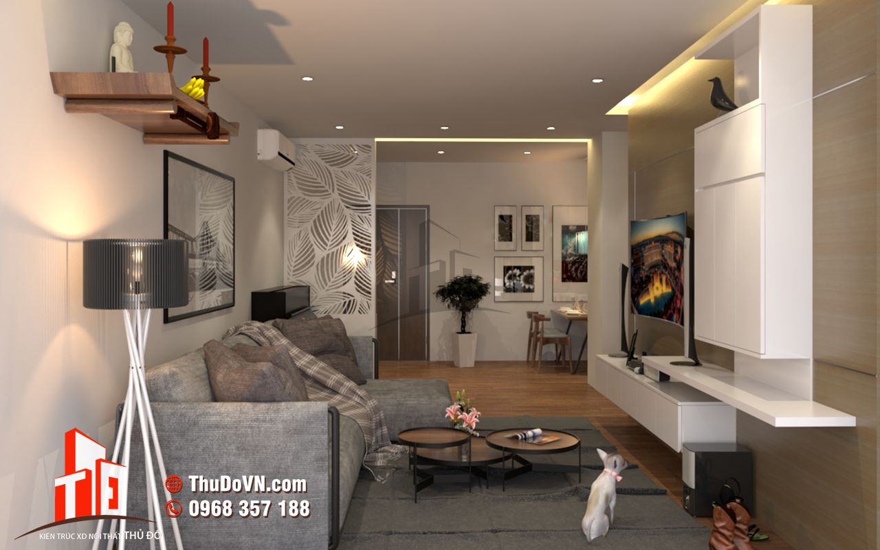 Thiết kế nội thất chung cư Xuân Phương