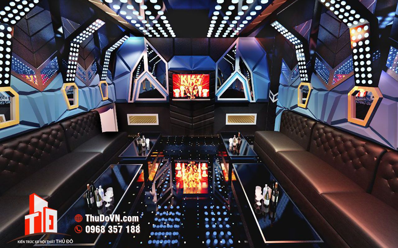 Thiết kế nội thất Karaoke Falcon Club