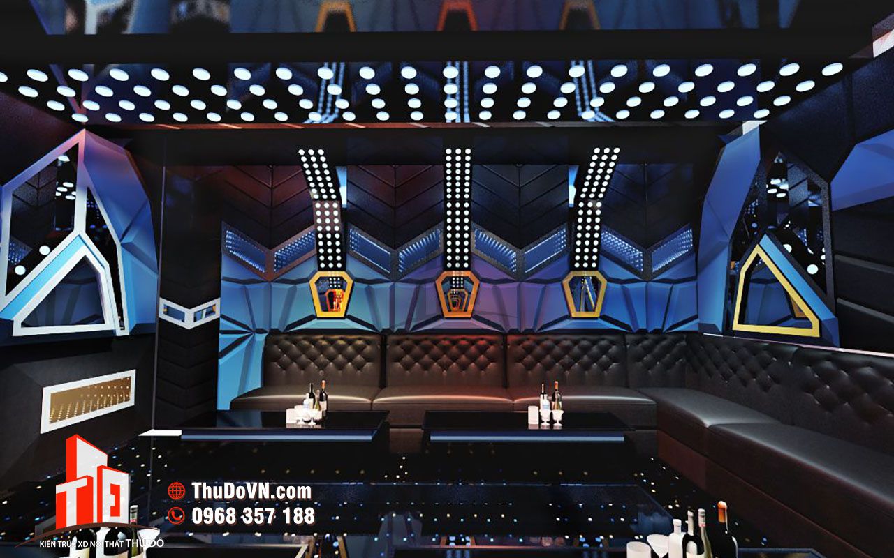 Thiết kế nội thất Karaoke Falcon Club