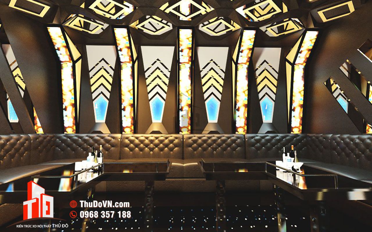 Thiết kế nội thất Karaoke Falcon Club