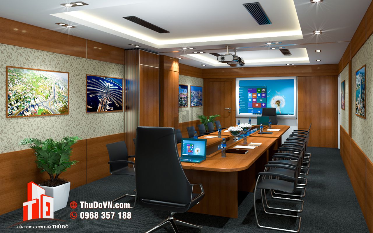 Thi công nội thất phòng họp Công ty TAM