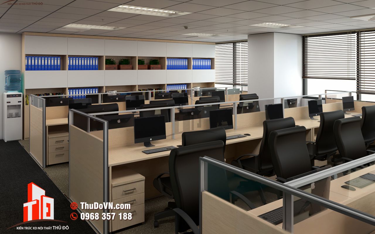 Thi công nội thất phòng làm việc Công ty TAM
