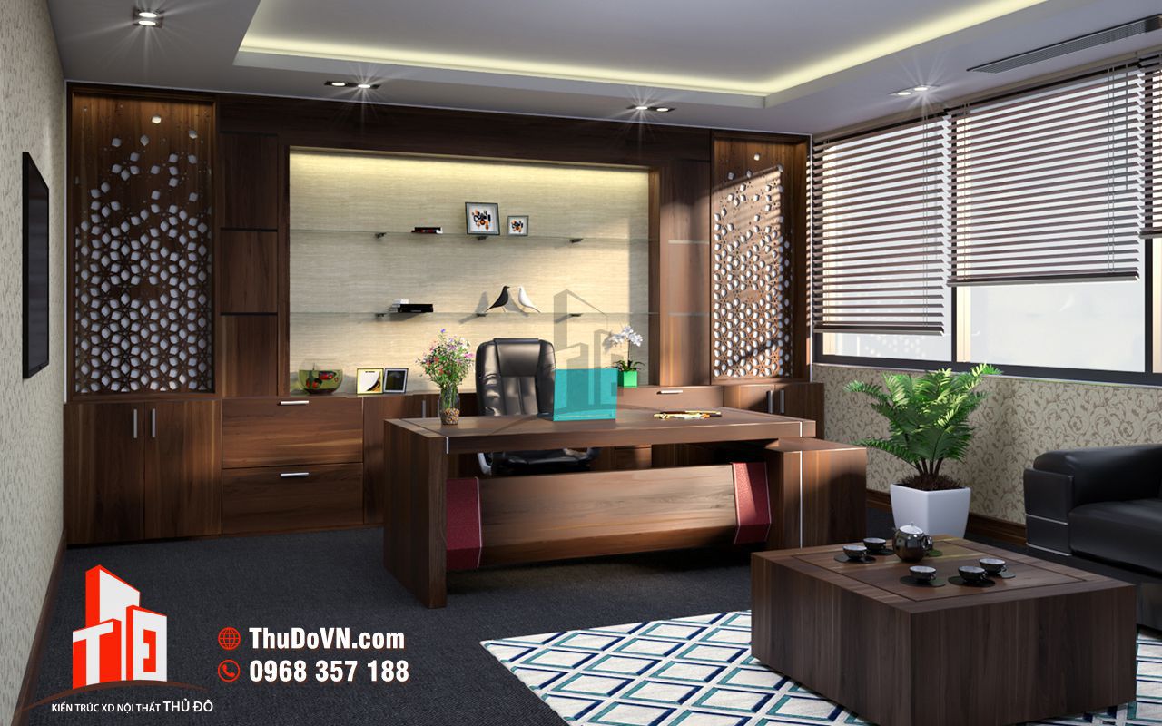 Thi công nội thất phòng Giám đốc công ty TAM