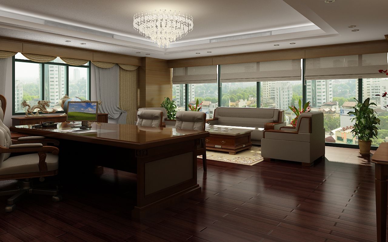 Thiết kế nội thất phòng chủ tịch HĐQT Công ty Vinafor