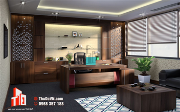 Thi công nội thất phòng Giám đốc công ty TAM