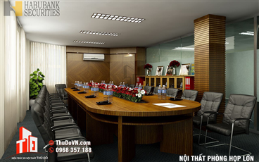Thiết kế nội thất phòng họp Habubank Securities